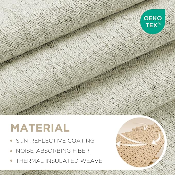 Joydeco Linen Blackout Curtains - Image 2