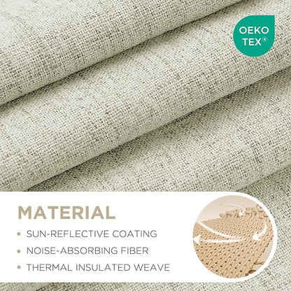 Joydeco Linen Blackout Curtains - Image 2
