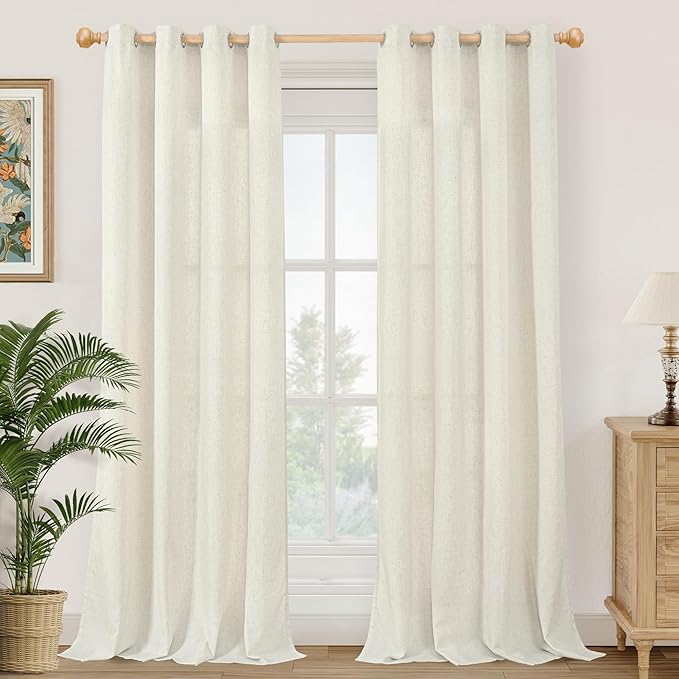 YoungsTex Linen Curtains 84 Inch Length by YoungsTex
