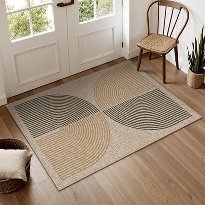Lahome Enfys Rainbow Front Door Mat, Farmhouse Neutral Non Slip Non Shedding - Image 2