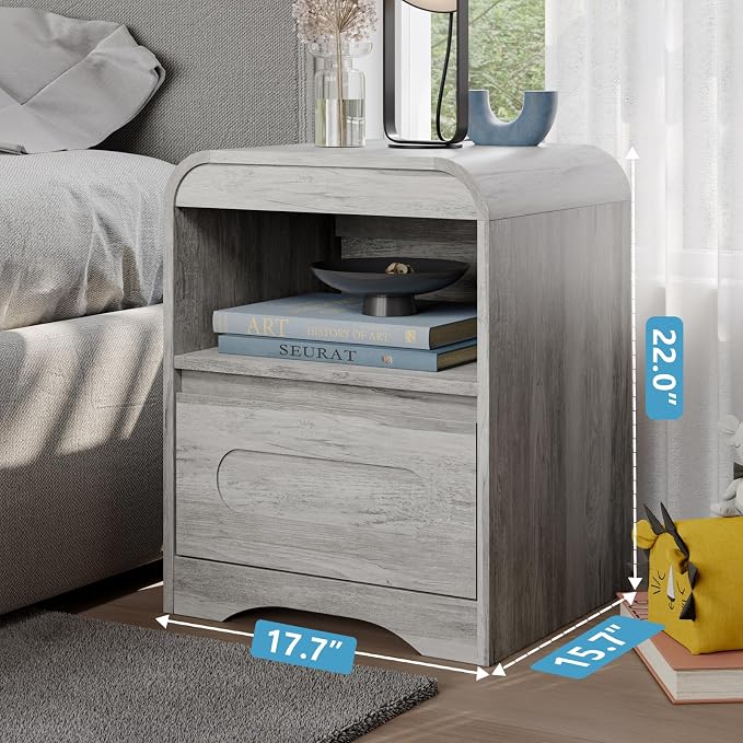 4 Pcs Bedroom Set, Dresser and Nightstand Sets, Modern Wooden Tall 6 Drawer - Image 5