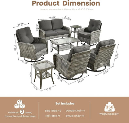 Weaxty 8 Pieces Outdoor Patio Furniture Sets - Image 2