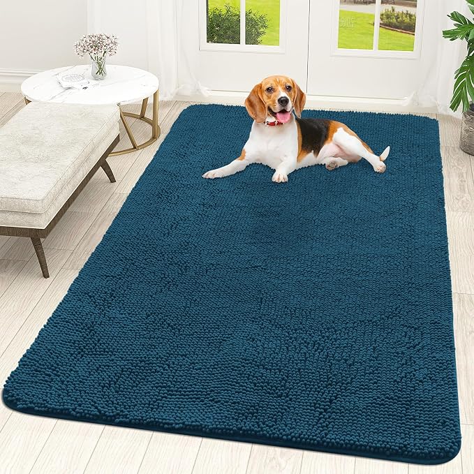 OLANLY Dog Door Mat for Muddy Paws 70x46, Super Absorbent Chenille Mud Mat | by OLANLY