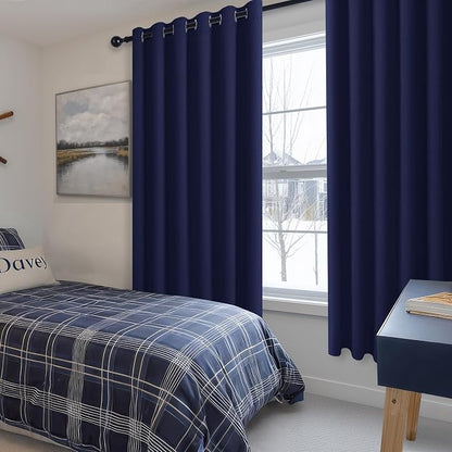 Blackout Curtains for Bedroom, 70 x 63 Inch, 2 Panels | Thermal Insulated & - Image 6