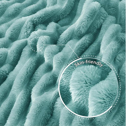 Exclusivo Mezcla Striped Twin Size Fleece Blanket - Image 5