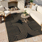 Lahome Enfys Modern Geometric Outdoor Easy Jute Rug, 5x7 Patio Living Room Rug by Lahome