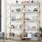 Shintenchi 2 Pieces 5 Tiers Bookshelf, Classically Tall Bookcase Shelf by Shintenchi%7CFurnitureMadeforRealLife