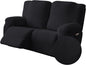 Genina Recliner Loveseat Covers, Stretch Reclining Sofa Covers, 2 Seater Couch by Genina