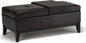 SIMPLIHOME Oregon Storage Ottoman Bench by SimpliHome