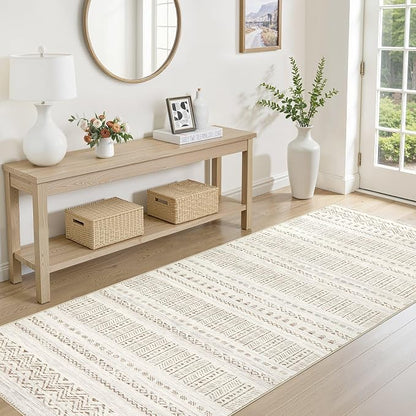 cotiled Hallway 3x8 Runner Rugs Washable Boho Moroccan Soft Rug | Non-Slip - Image 3
