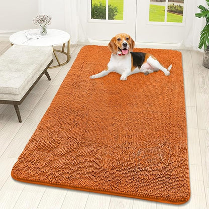 OLANLY Dog Door Mat for Muddy Paws 59x32, Super Absorbent Chenille Mud Mat | by OLANLY
