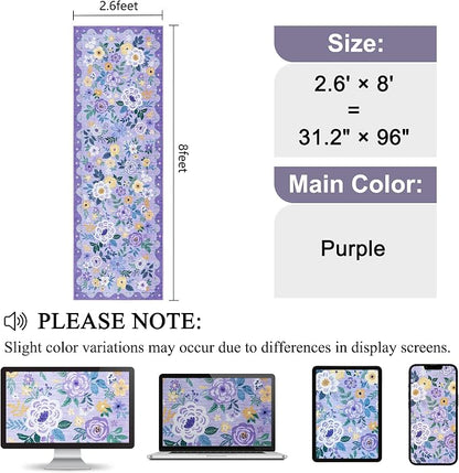 DUKINO 2.6x8 Runner Rug, Washable Runner Rug - Image 2