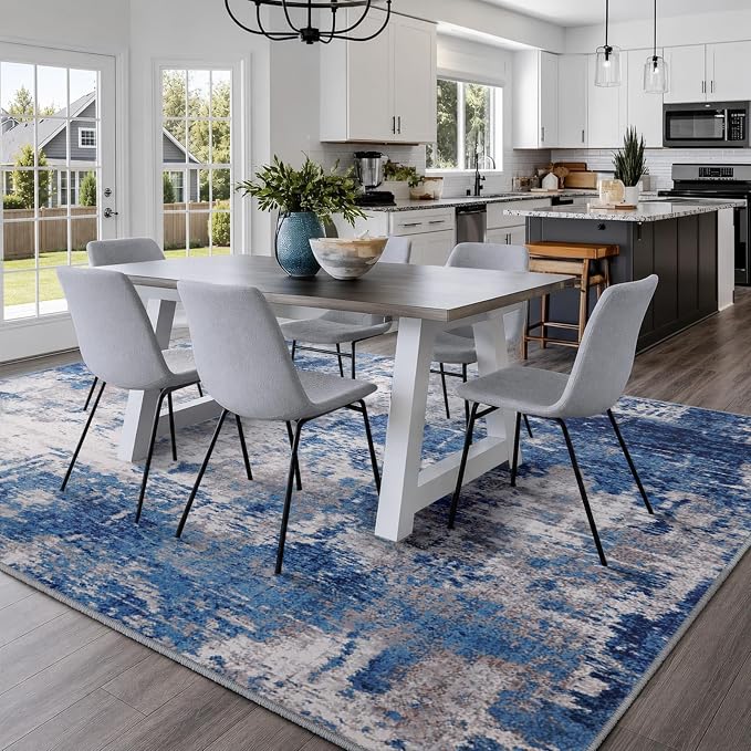 RELEANY Washable 5'x7' Abstract Area Rug - Image 8