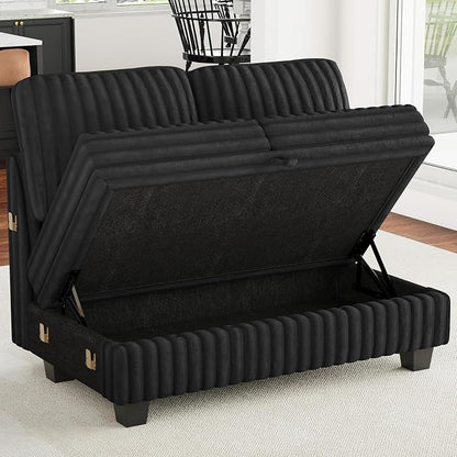 Belffin Corduroy Fabric Loveseat Module - Image 3