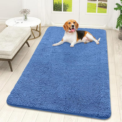 OLANLY Dog Door Mat for Muddy Paws 59x32, Super Absorbent Chenille Mud Mat | by OLANLY