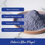 NPG 100% Pure Blue Butterfly Pea Flower Powder 7 oz(198 g), All Natural Non GMO Blue Food Coloring Powder Rich in Antioxidants,Caffeine Free Gluten Free Vegan