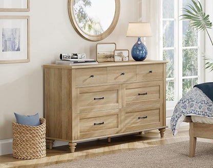 WAMPAT Farmhouse 7 Drawers Dresser - Image 4