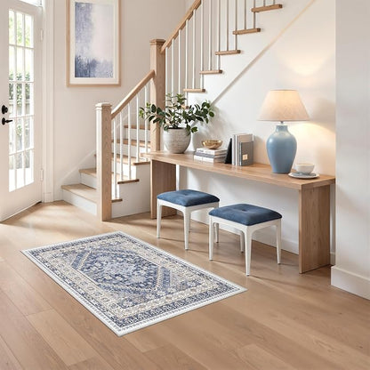 2x3 Rug Non Slip, Small Washable Entryway Rug, Runner - Image 9