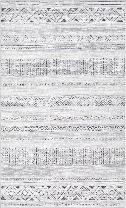 cotiled Washable 3x5 Entryway Rugs: Boho Moroccan Soft Small Rug | Solve Modern - Image 7