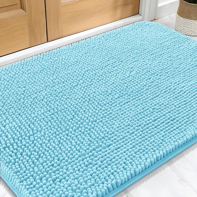 OLANLY Dog Door Mat for Muddy Paws 34x21, Super Absorbent Chenille Mud Mat | by OLANLY