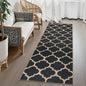Lahome Moroccan Easy Jute Runner Rug, Geometric Trellis Woven Long Carpet by Lahome