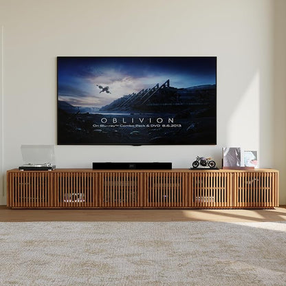 POVISON Full Assembled Mid Century Modern TV Stand, 118” Extra-Large - Image 6