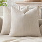 MIULEE Decorative Couch Throw Pillow Covers 18x18 Inch Neutral Beige 2 Pack | by MIULEE