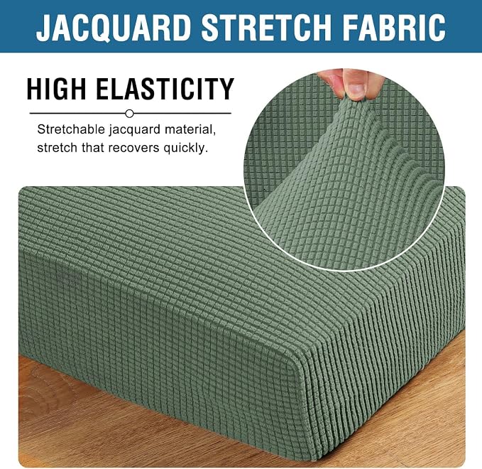 H.VERSAILTEX Super Stretch Individual Chaise Cover Sectional Couch Covers - Image 4