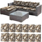 CALBODE 12 Pcs Stretch Indoor/Outdoor Seat Cushion Covers, Indoor/Outdoor Couch by CALBODE