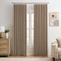 Cappuccino Pinch Pleated 60 Inch Wide Curtains 60 x 95, Thermal Insulated Noise by KEQIAOSUOCAI