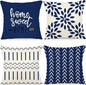 YCOLL Pillow Covers 18x18 Set of 4, Modern Sofa Throw Pillow Cover, Decorative by PillowCoversExpert