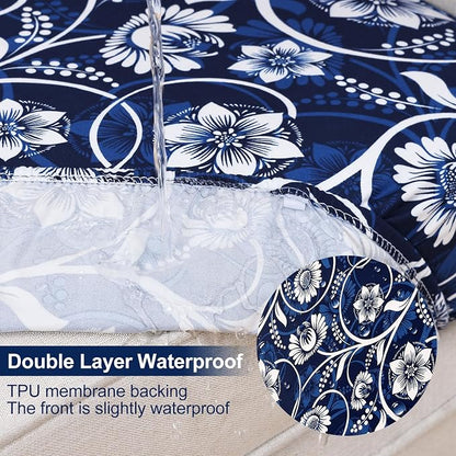 Smiry Waterproof Patio Cushion Covers, Stretch Outdoor Furniture Covers | Couch - Image 2