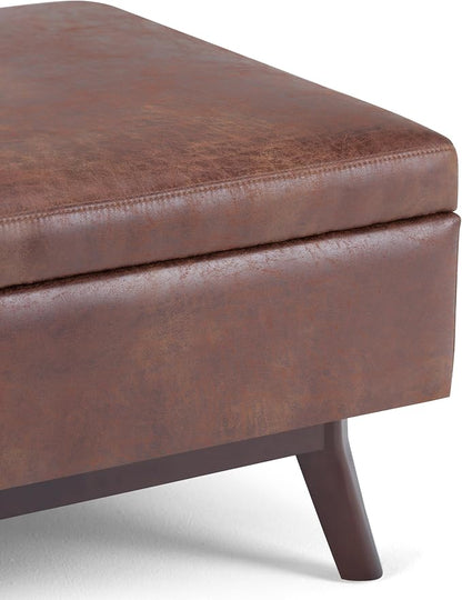 SIMPLIHOME Owen Coffee Table Storage Ottoman - Image 10