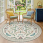 Green and Blue Insect 6ft Round Soft Rugs by HazoHaus