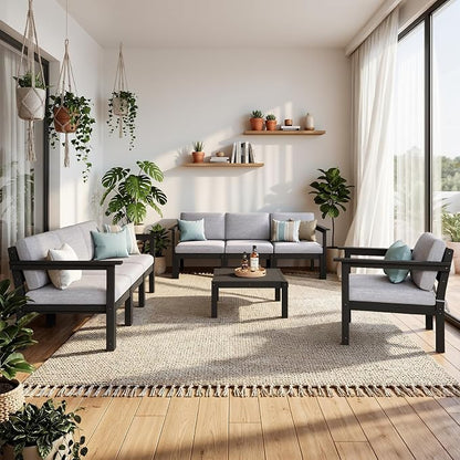 Stoog 11-Piece U-Shaped Patio Sectional Sofa Set, All-Weather Modular & - Image 9