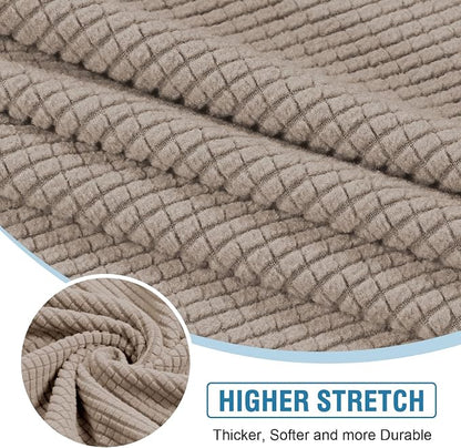 H.VERSAILTEX Sectional Couch Covers 3 Pieces Sofa Seat Cushion Covers L Shape - Image 4
