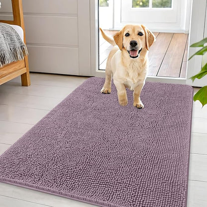 OLANLY Dog Door Mat for Muddy Paws 44x32, Super Absorbent Chenille Mud Mat | by OLANLY