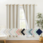 NICETOWN Natural Bedroom Full Blackout Linen Curtain Panels Set of 2, Cold by NICETOWN