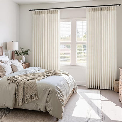 Topfinel Pinch Pleated 94 Inch Curtains 2 Panels - Image 2
