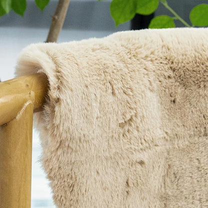 ORINOVA 5x7 Area Rug Light Brown Beige Plush Shaggy Rugs - Image 3