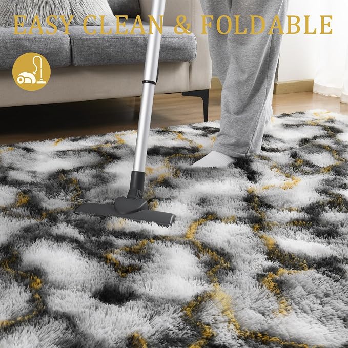 LOCHAS Area Rugs Fluffy Living Room Carpets - Image 5
