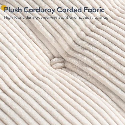 Convertible Corduroy Floor Sofa, 3-in-1 Folding Lazy Sofa Bed - Image 5