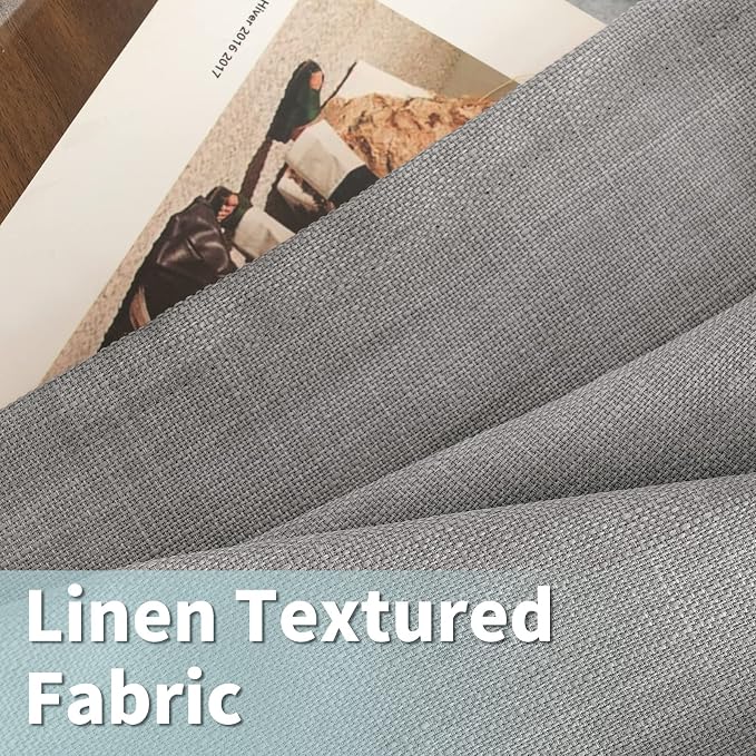 72 inch Length Linen Curtains for Living Room 2 Panels, Soft Privacy Drapes - Image 2