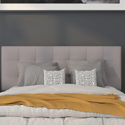 Flash Furniture Bedford Tufted Upholstered Full Size Headboard in Light Gray - Image 6