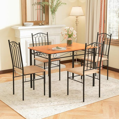NAFORT 5-Piece Vintage Rectangular Table Set - Image 6