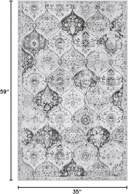 Lahome Moroccan Washable Small Area Rug, 3x5 Rugs - Image 3