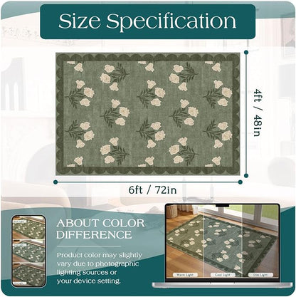 4x6 Covered Outdoor Patio Rug - Image 2