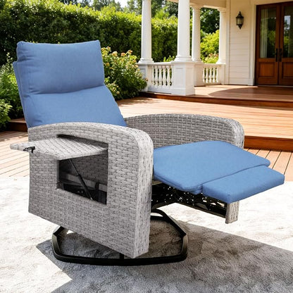 ZZW Outdoor Recliner Chair, Wicker Patio Recliners by zzw