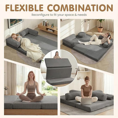 JUIKURY Folding Sofa Bed, Convertible Sleeper Chair - Image 3