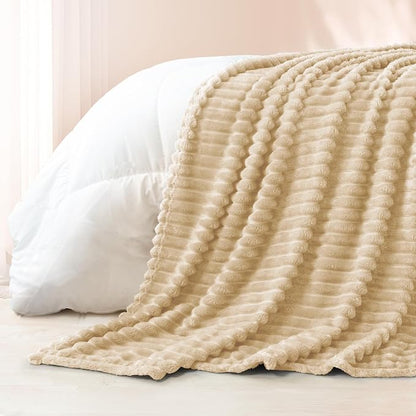 Exclusivo Mezcla Striped King Size Fleece Blanket - Image 6